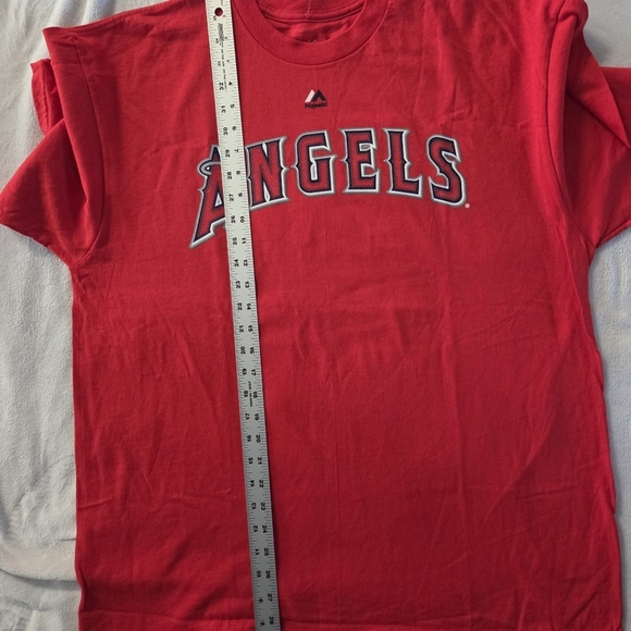 Angels Red Team Lockup Tee MLB Men’s Large Authentic Logo Short Sleeve Shirt NWT - Picture 8 of 8